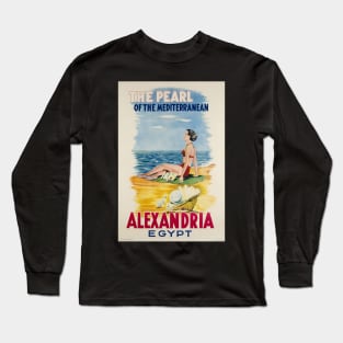 Alexandria,Egypt,Travel Poster Long Sleeve T-Shirt